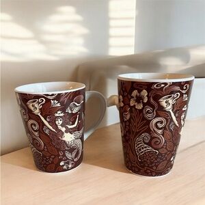 Whimsical Starbucks 35th anniversary mugs 
Siren mermaids